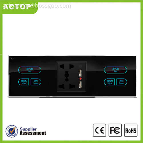 Weak Current Aluminum Touch Switch For Smart Hotel